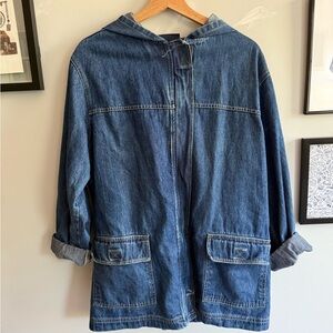 Denim Hooded Jacket